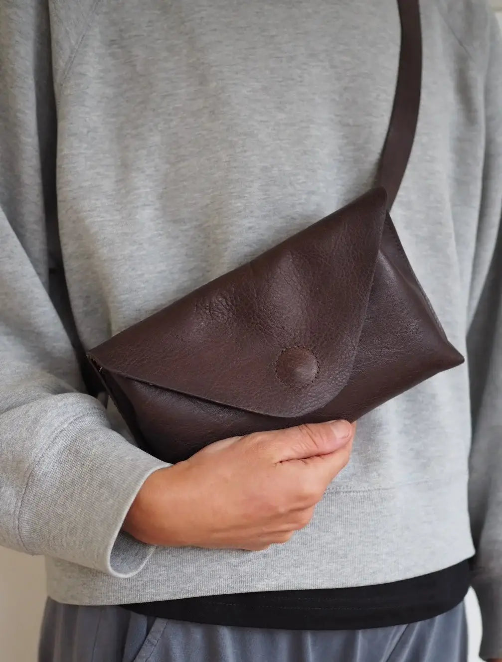 Roake Studio - Betty Leather Belt Bag - Chocolate