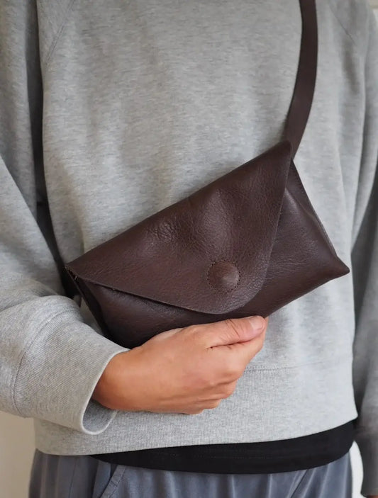 Roake Studio - Betty Leather Belt Bag - Chocolate