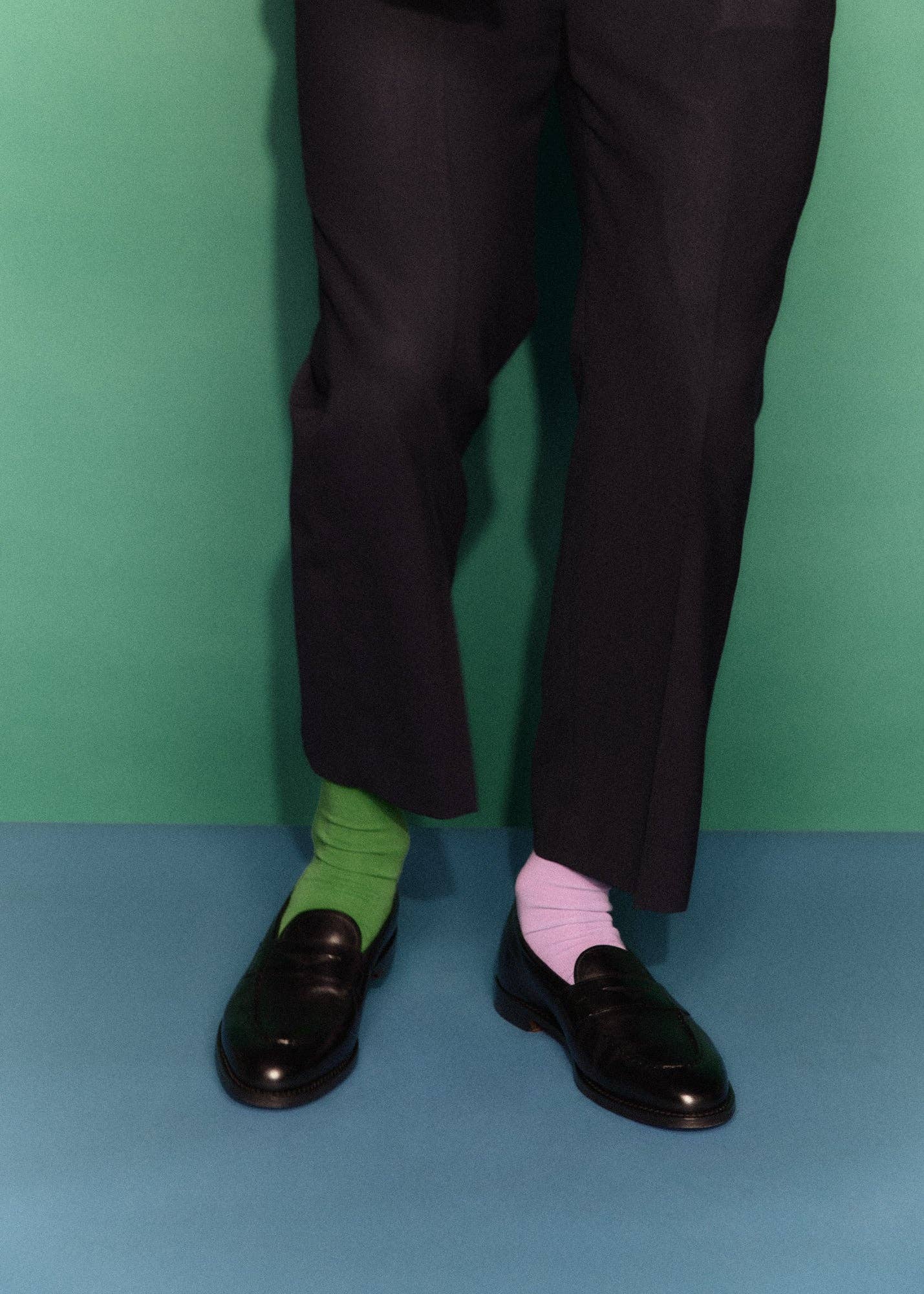 GRASS GREEN MERINO WOOL SOCKS |  PAIRS SOCKS | SIZE 4-7
