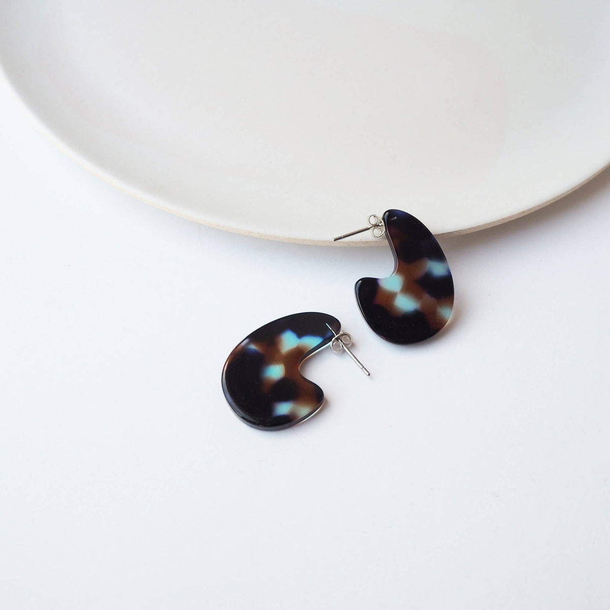 Custom Made - Coral Mini Teardrop Earrings- teardrop acetate resin earring