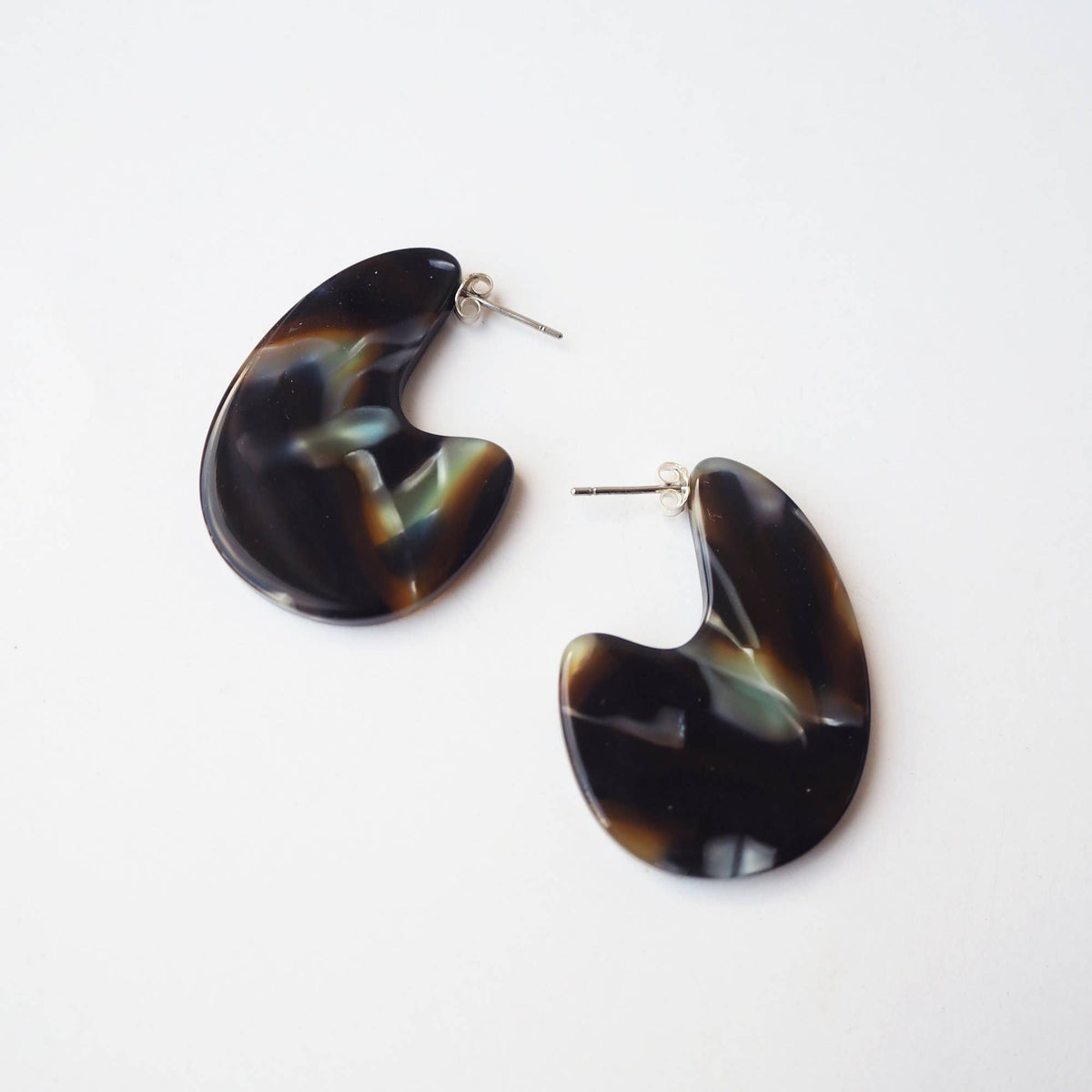 Custom Made - Jupiter Teardrop Earrings-acetate resin statement earring