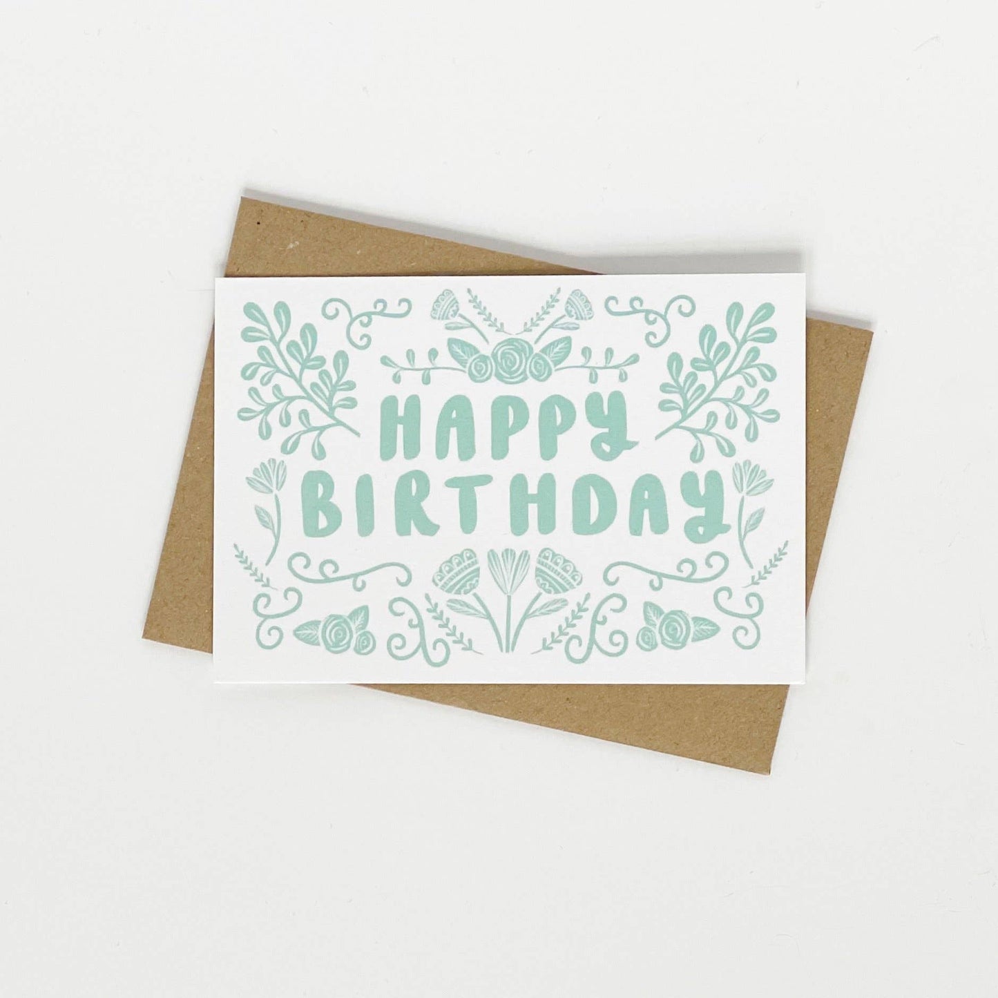Lomond Paper Co - Happy Birthday - Folk Green