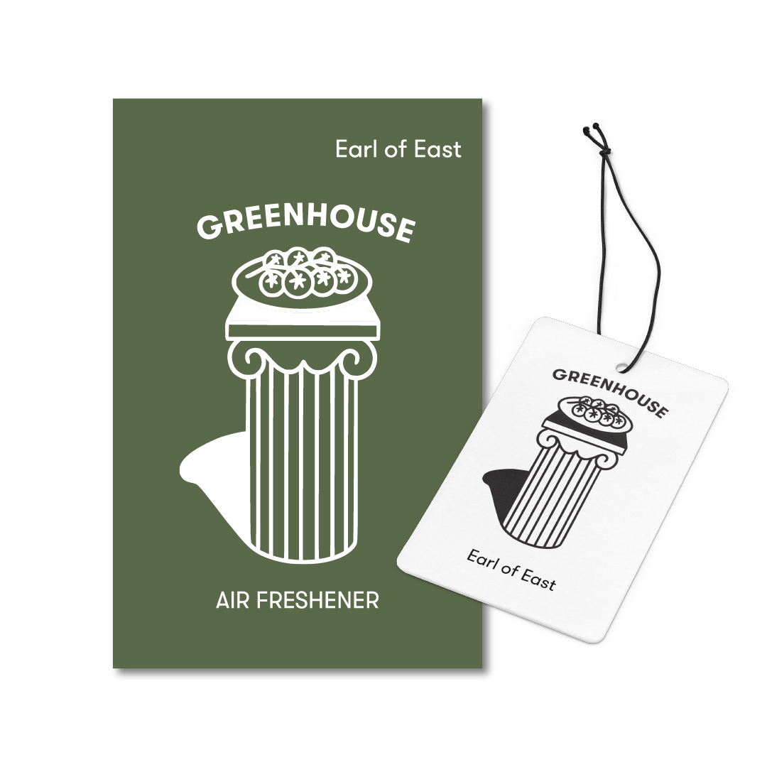 AIR FRESHENER | GREENHOUSE | VINE TOMATO, PARSLEY SEED & BASIL | BY EARL OF EAST