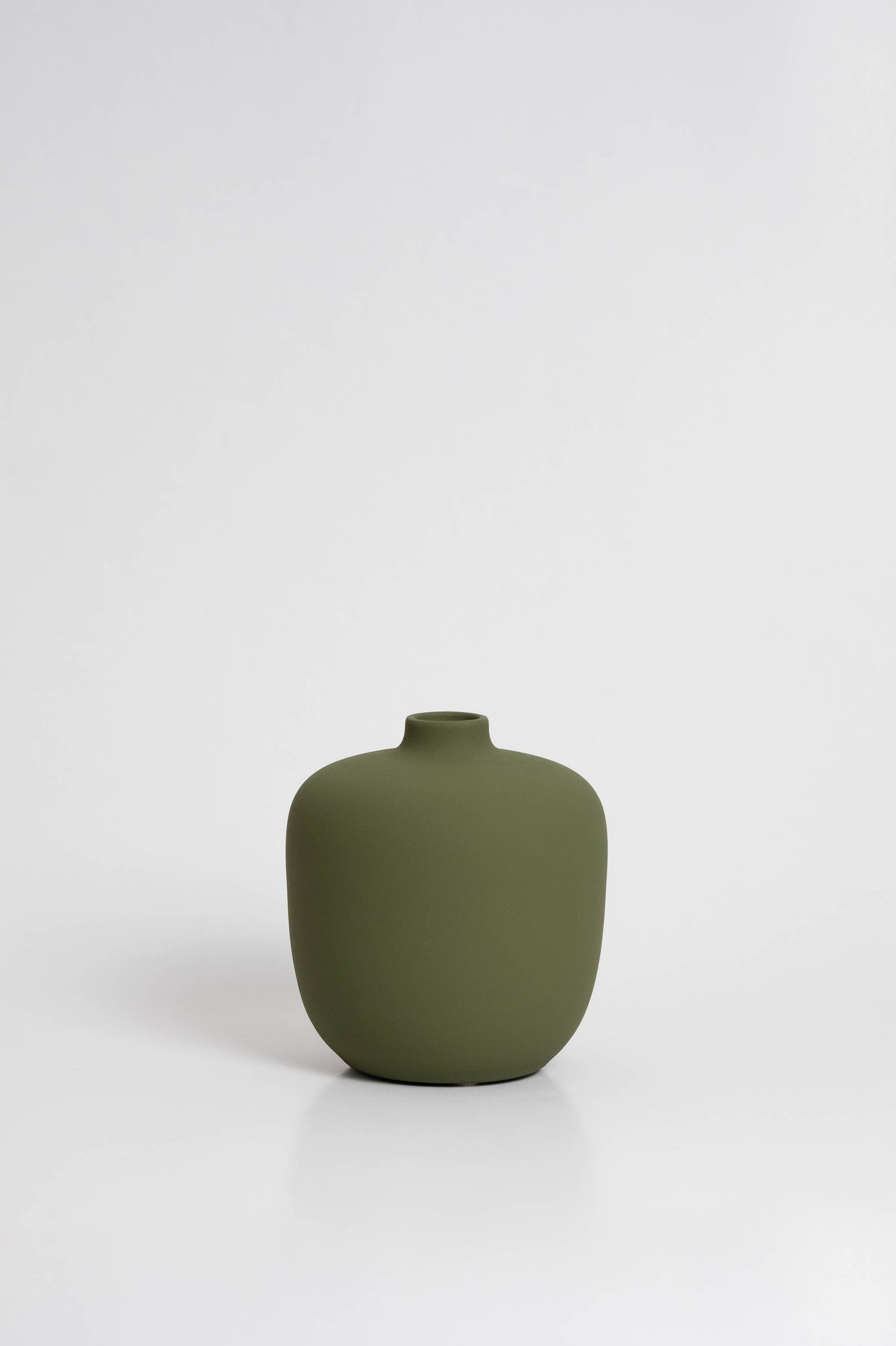 o cactuu - Blanc 05 -  Olive Green Vase - Ceramic