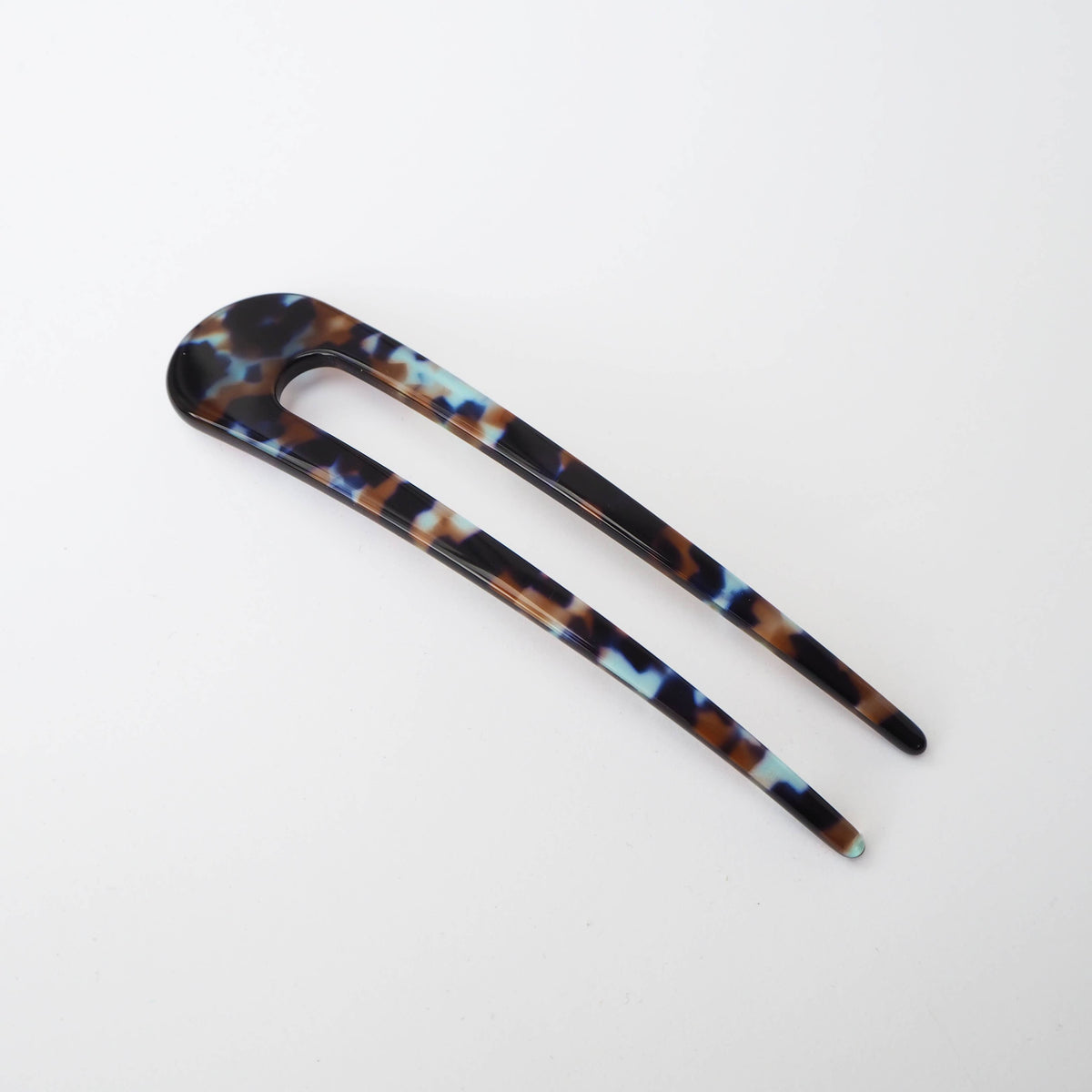 Custom Made - Coral Acetate Resin French Hair Pin