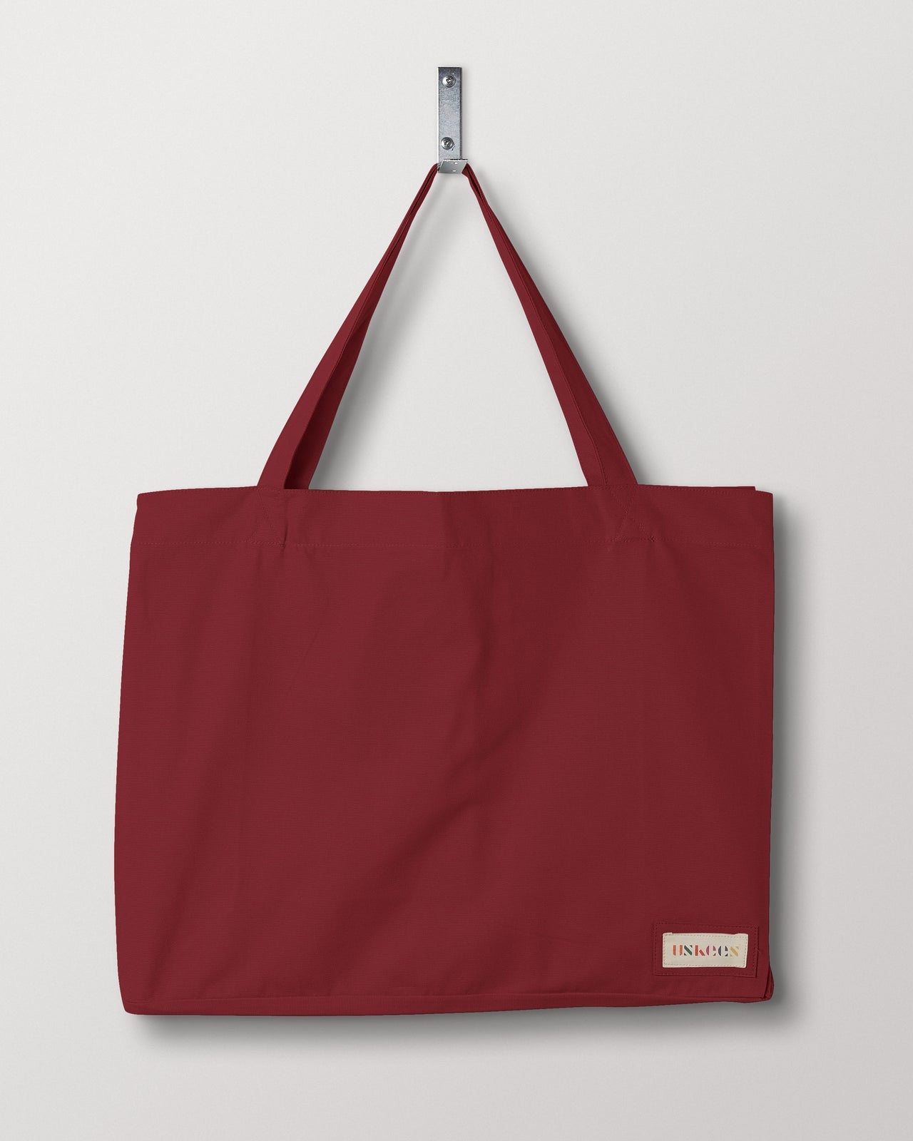 USKEES CLOTHING | LARGE TOTE | MERLOT