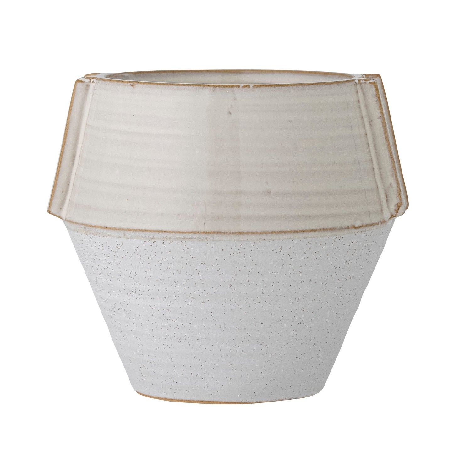 ZAKI FLOWER POT | WHITE | STONEWARE | BLOOMINGVILLE