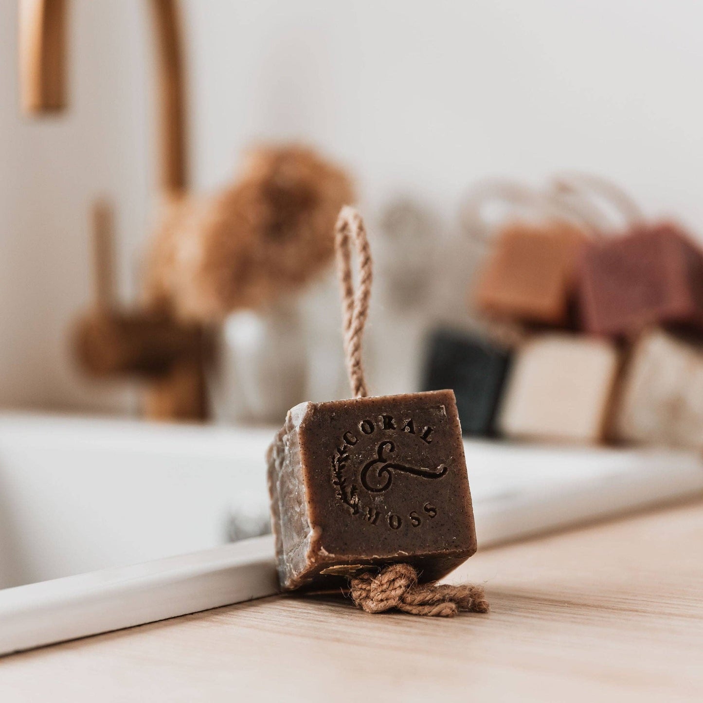 CHUNKY SOAP ON A ROPE: OAKMOSS SHAMPOO + SOAP