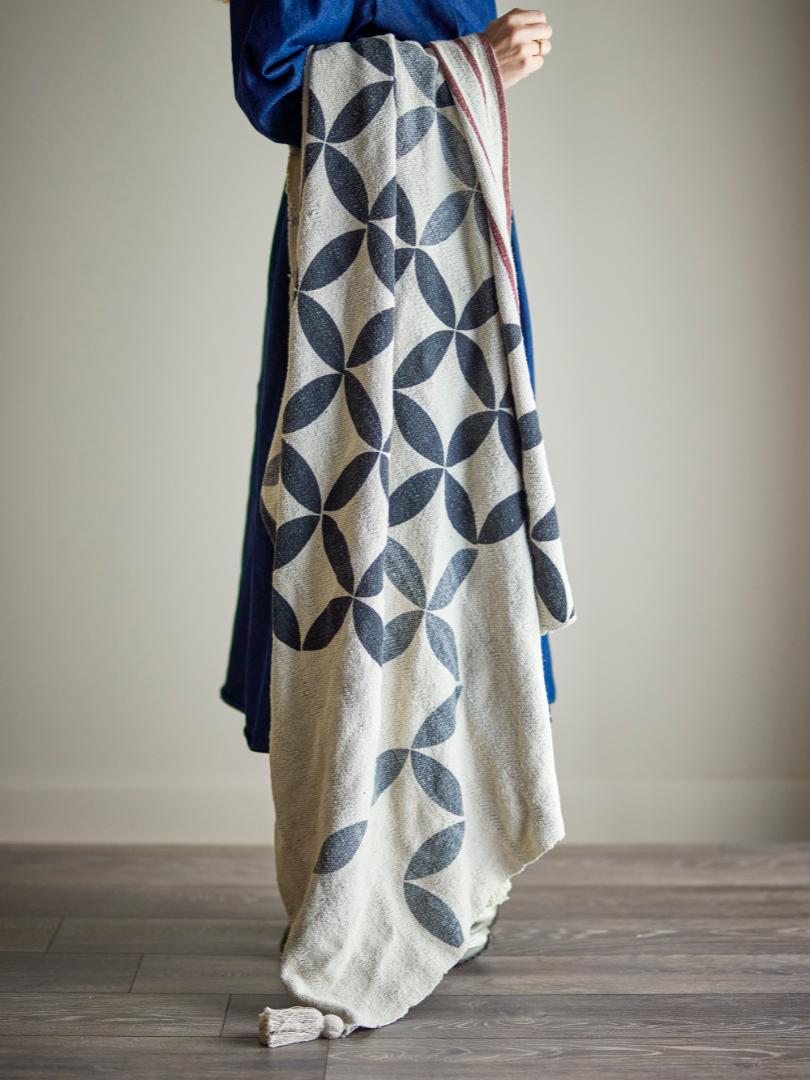 FORMA THROW | BLOOMINGVILLE | NATURAL| RECYCLED COTTON