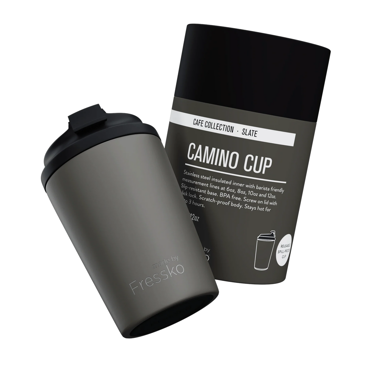 Made By Fressko - Slate - Reusable Cup (Stainless Steel)