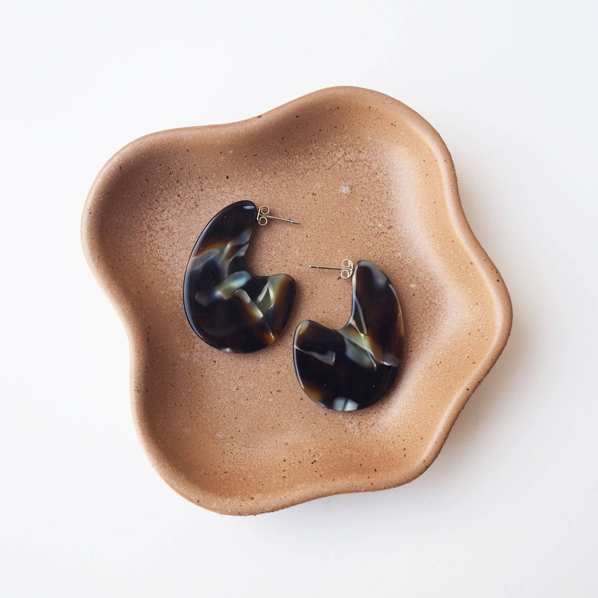 Custom Made - Jupiter Teardrop Earrings-acetate resin statement earring