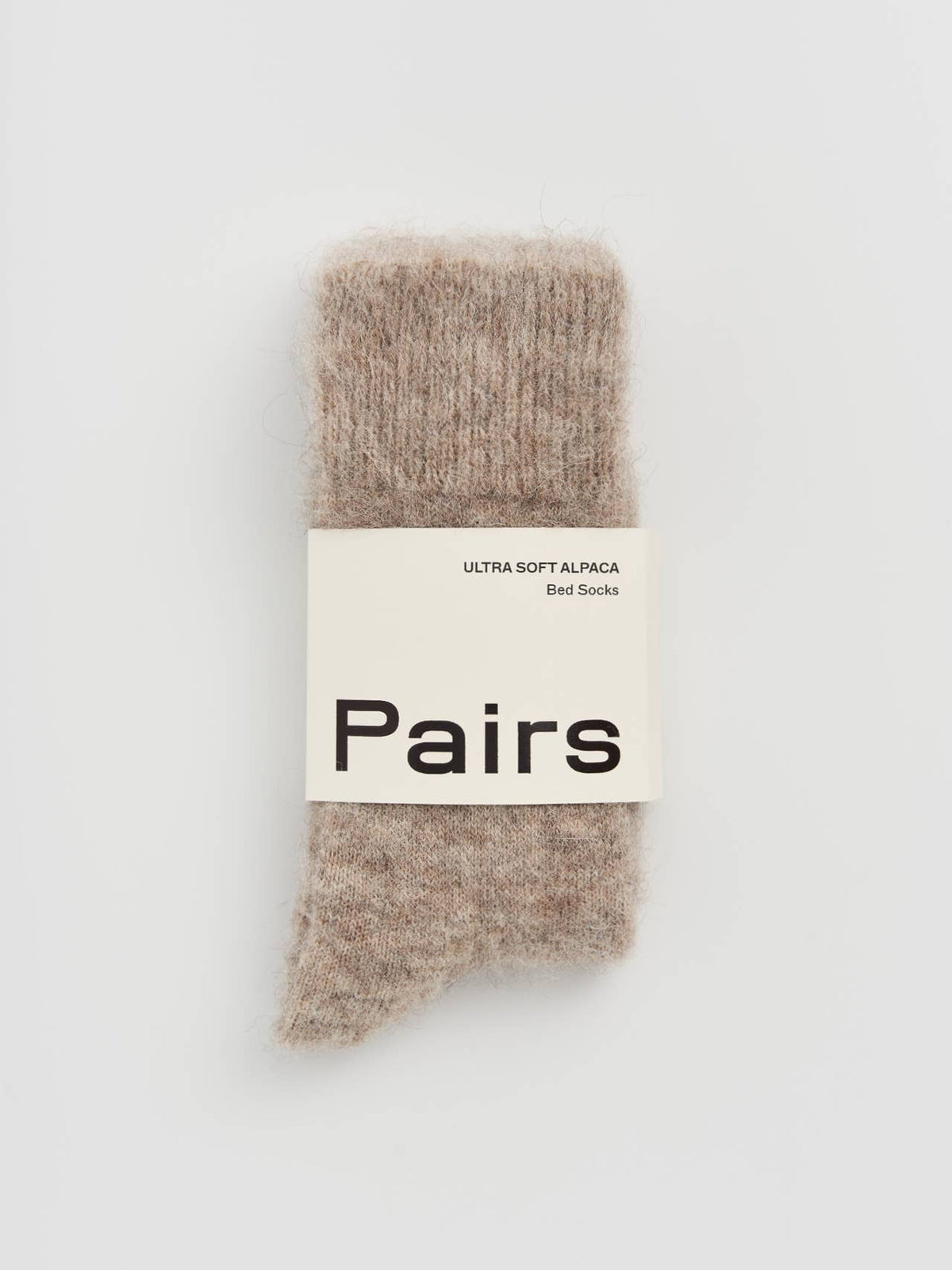 Pairs Socks - Hare Grey Ultra Soft Alpaca Bed Socks
