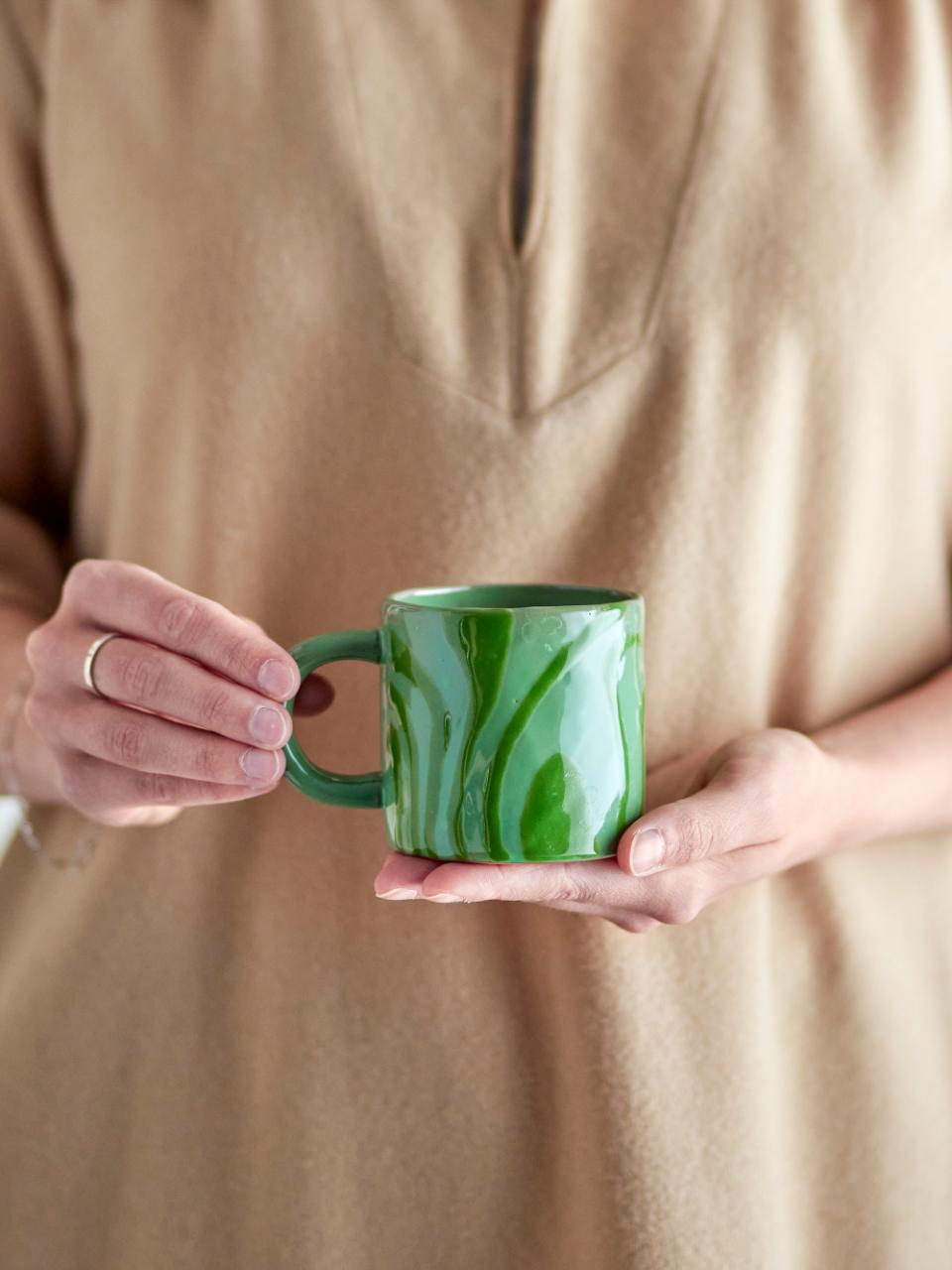 NINKA MUG | GREEN | STONEWARE | BLOOMINGVILLE