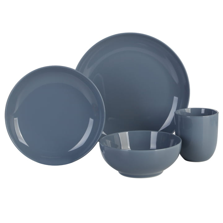 DINNERWARE SET | BLUE | 4 PIECES