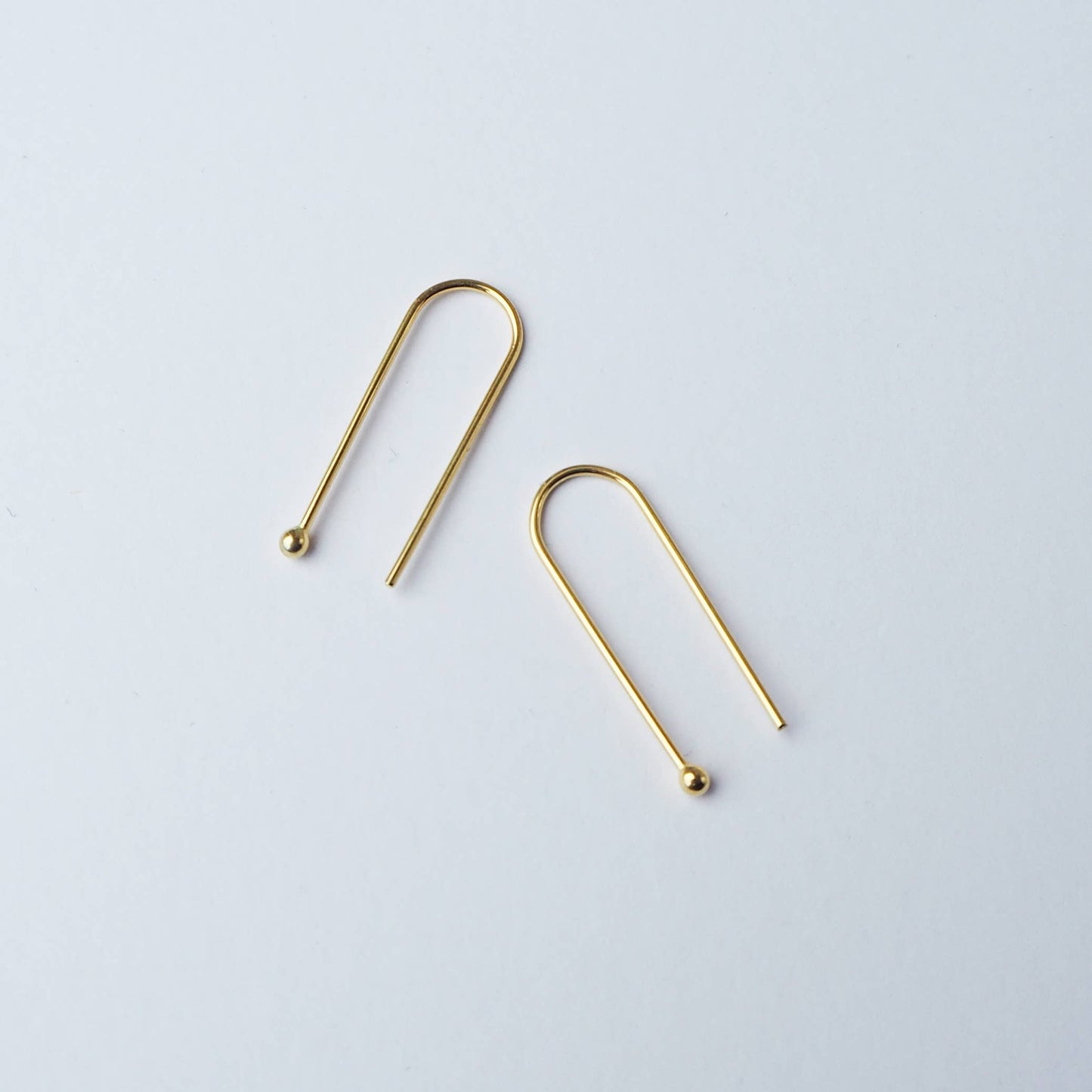 Custom Made - Arc Earrings Gold Small