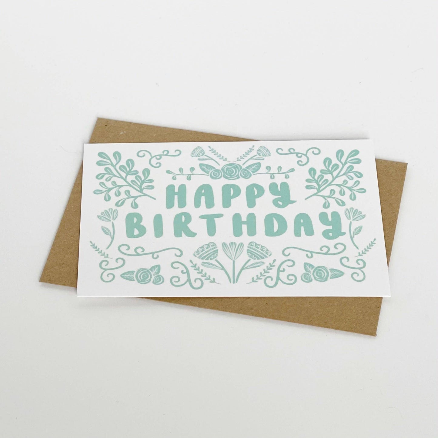 Lomond Paper Co - Happy Birthday - Folk Green