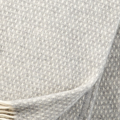 KLIPPAN | THROW | KNUT | LIGHT GREY | 100% LAMBSWOOL