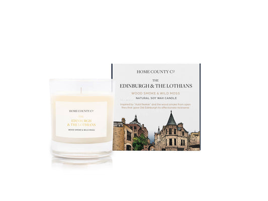 Home County Co. - The Edinburgh & The Lothians - Wood Smoke & Wild Moss Candle