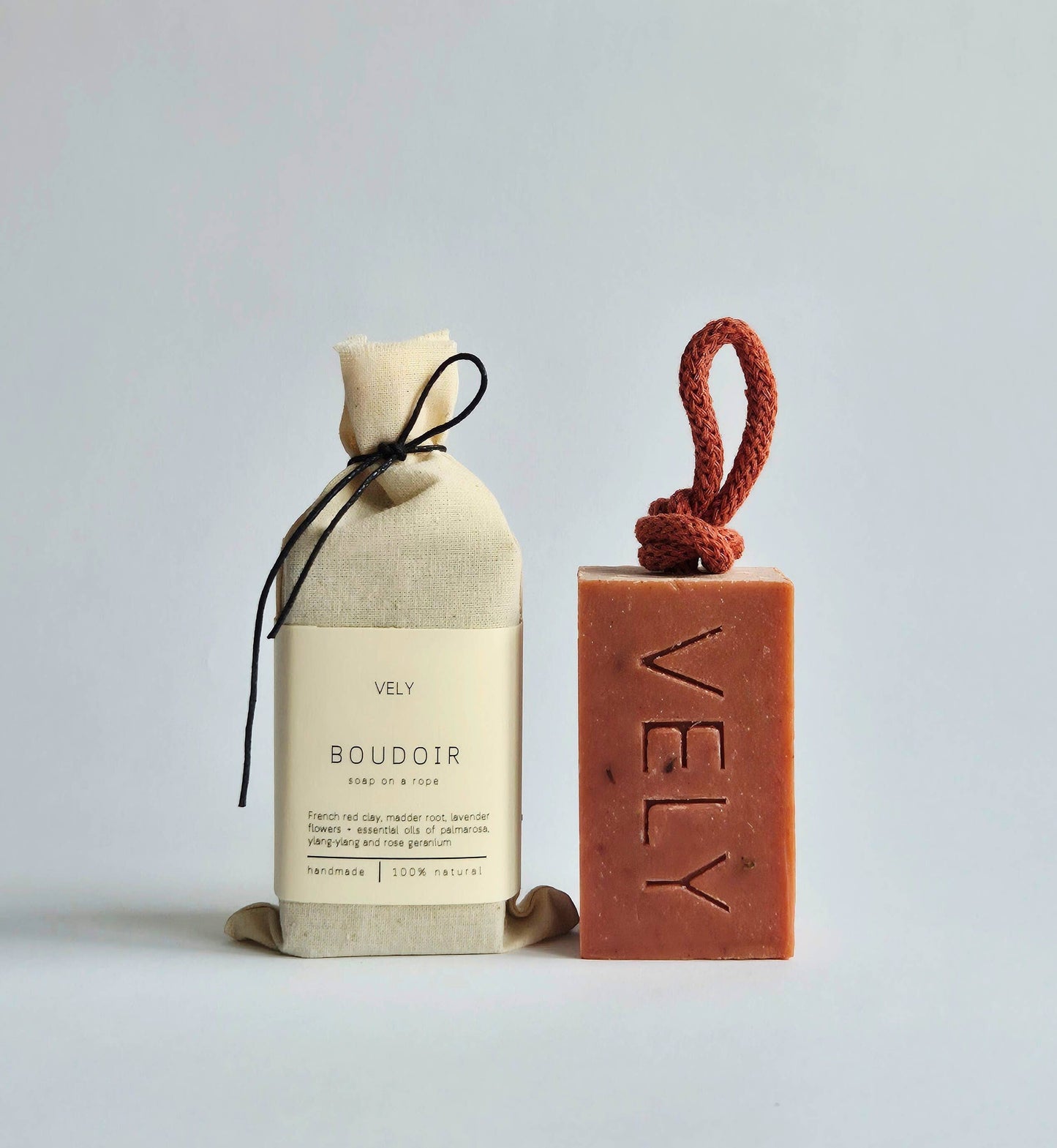 The Vely Soapery - Natural Handmade Soap On A Rope "Boudoir"