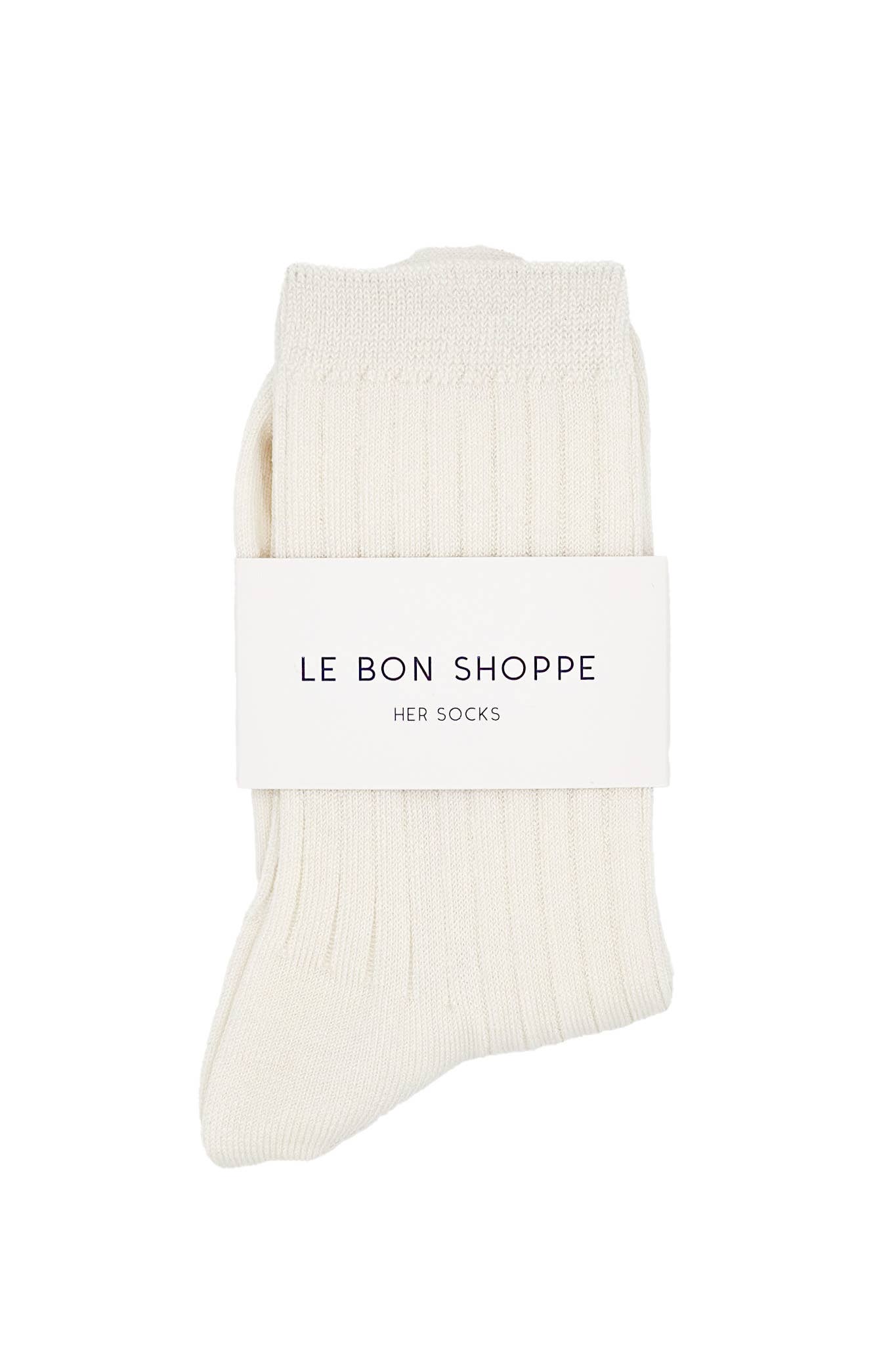 HER SOCKS | VARIOUS COLOURS | MERCERIZED COMBED COTTON RIB | LE BON SHOPPE