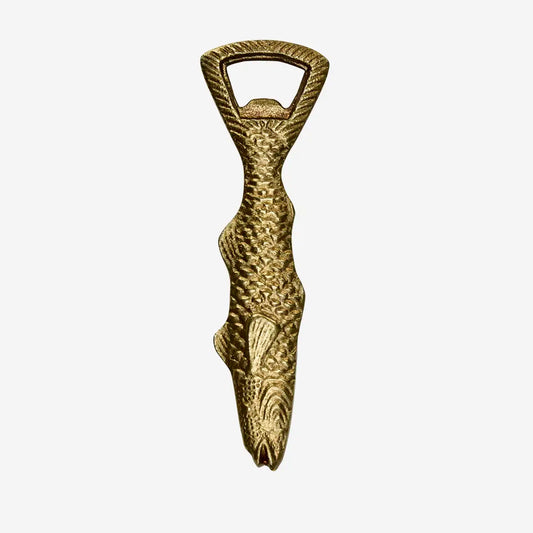 ALUMINIUM FISH BOTTLE OPENER | ANTIQUE BRASS | MADAM STOLTZ