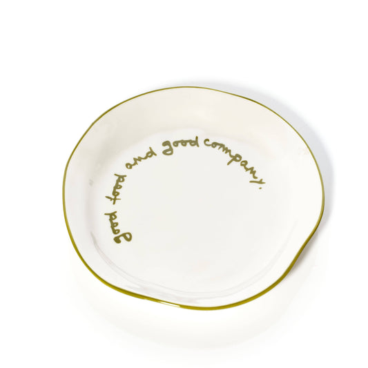 MÆGEN - Statement Plate - 'good food and good company.'