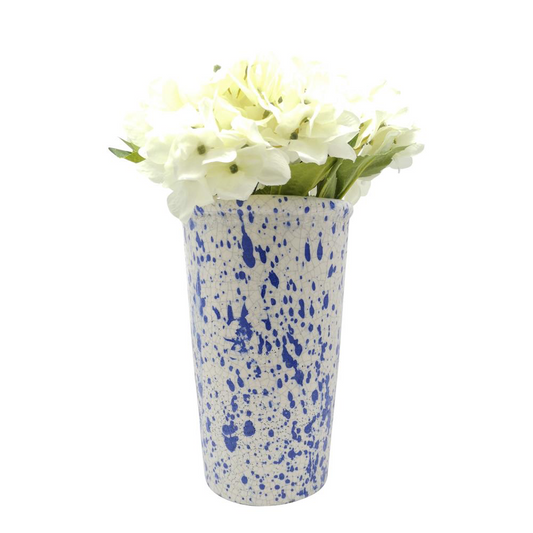 SPLASH VASE | BLUE | STONEWARE | MEDIUM | 13 X 16CM