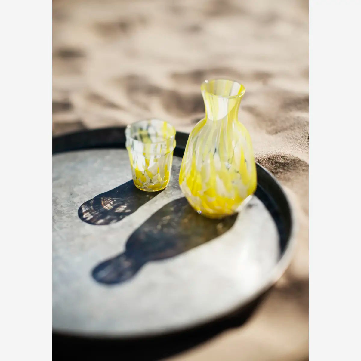 COLOURED DRINKING GLASS | YELLOW | MADAM STOLTZ