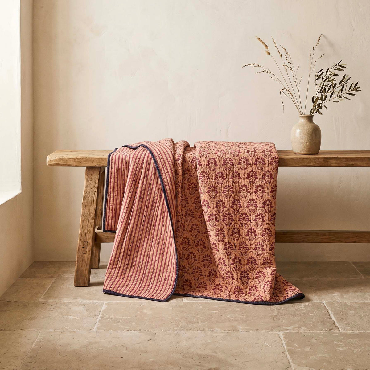 RIRI KANTHA BEDSPREAD | ROUGE| BIGGIE BEST