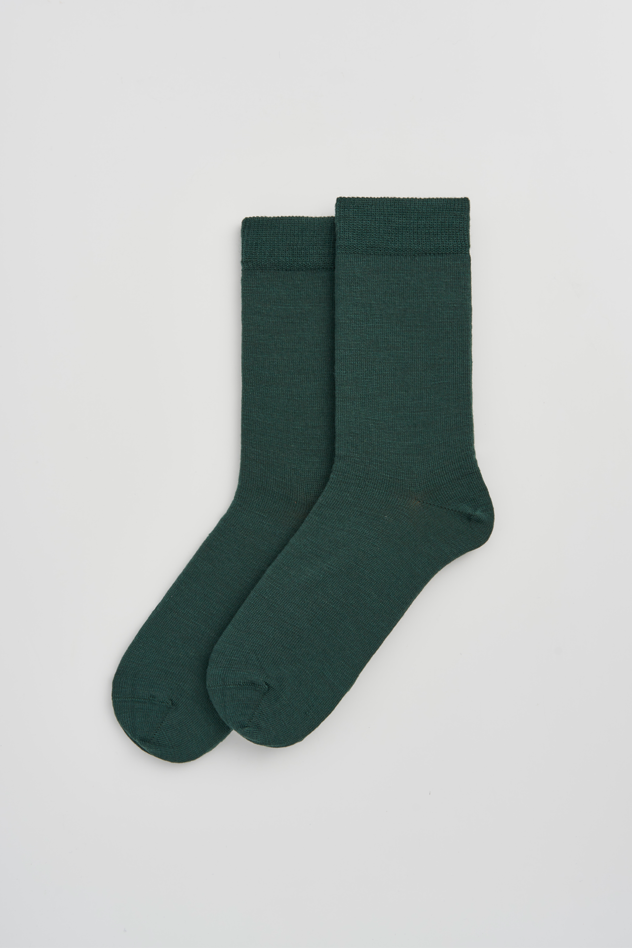 DEEP FORREST GREEN MERINO WOOL SOCKS |  PAIRS SOCKS | SIZE 4-7