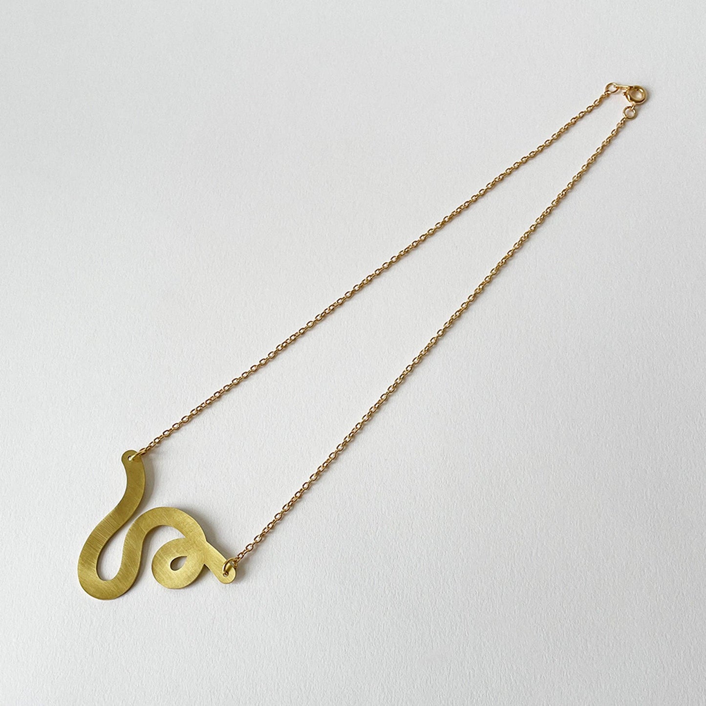 Tom Pigeon - Brass Rope Necklace
