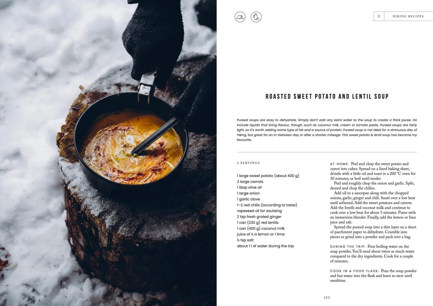 Food In The Woods, Vegetarian recipes, snacks & hiking meals