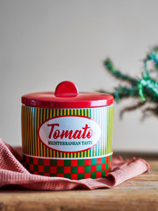 STEFANO CERAMIC TOMATO JAR | BLOOMINGVILLE