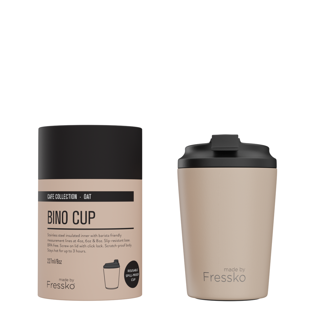 Made By Fressko - Oat - Reusable Cup (Stainless Steel)