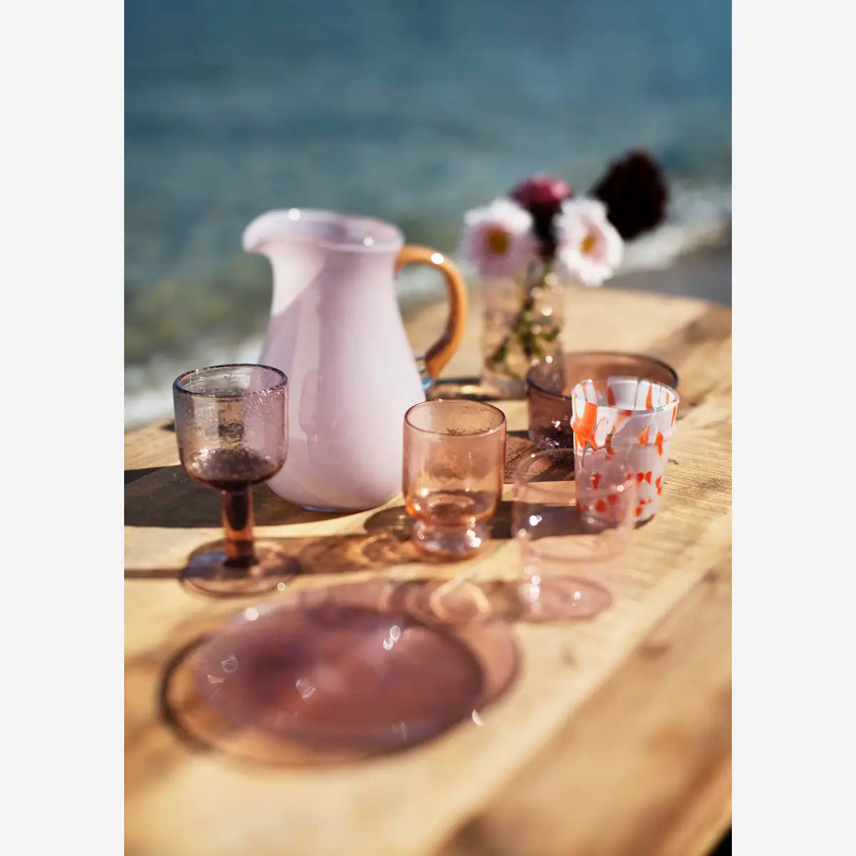 COLOURED DRINKING GLASS | PINK ORANGE | MADAM STOLTZ