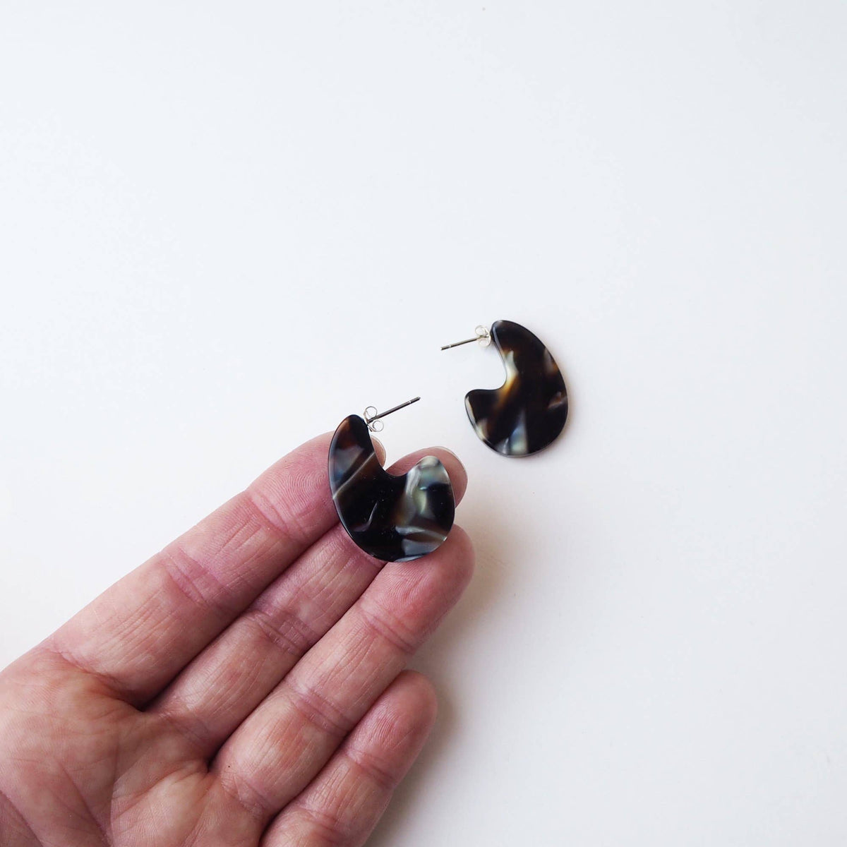 Custom Made - Jupiter Mini Teardrop Earrings- acetate resin earring