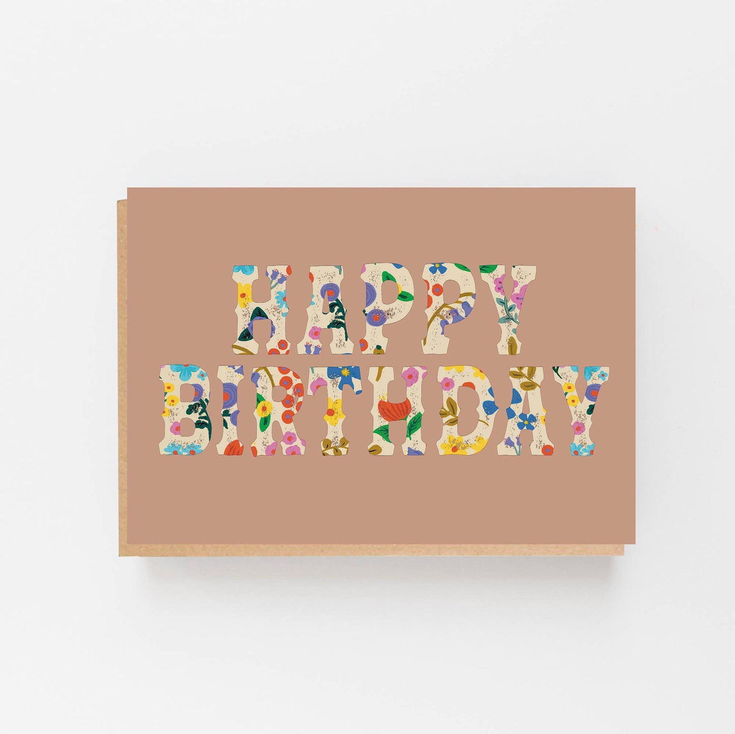 Lomond Paper Co - Happy Birthday Romanian Pattern - Coral