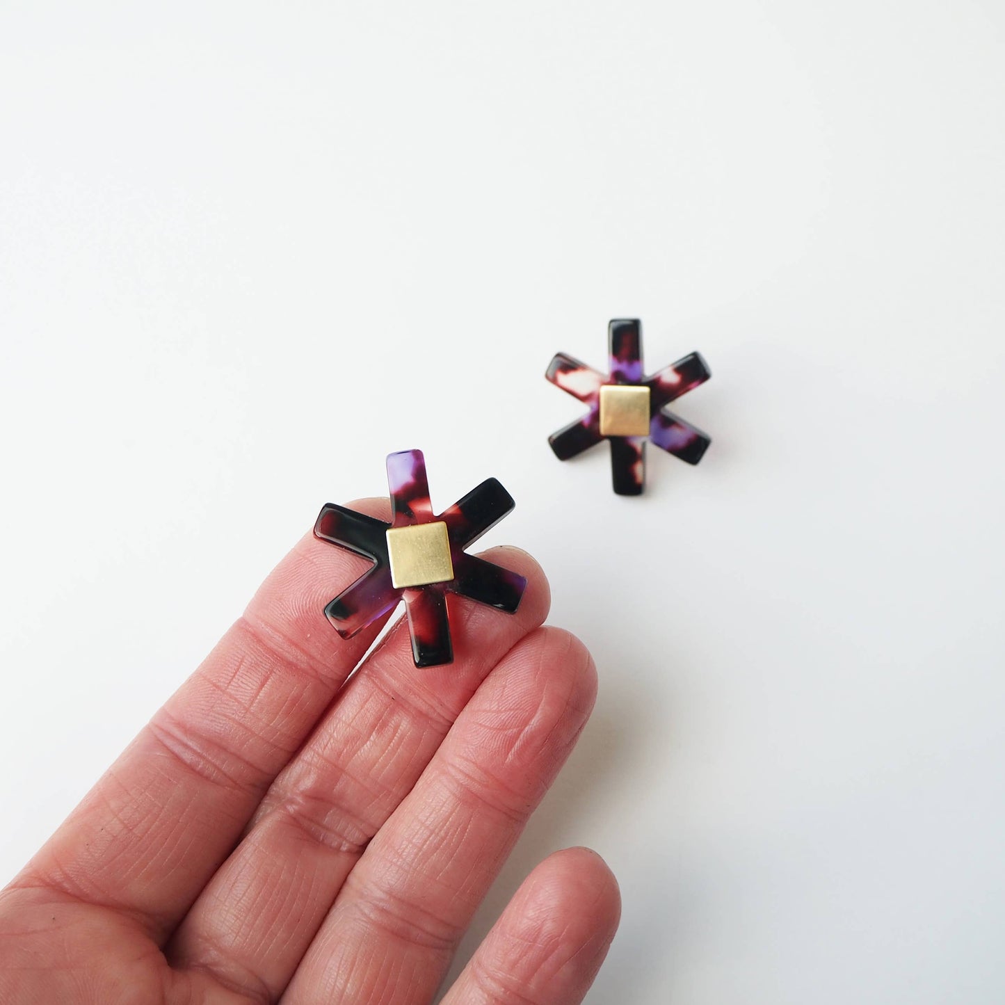 Custom Made - Camille Floral Stud Earrings