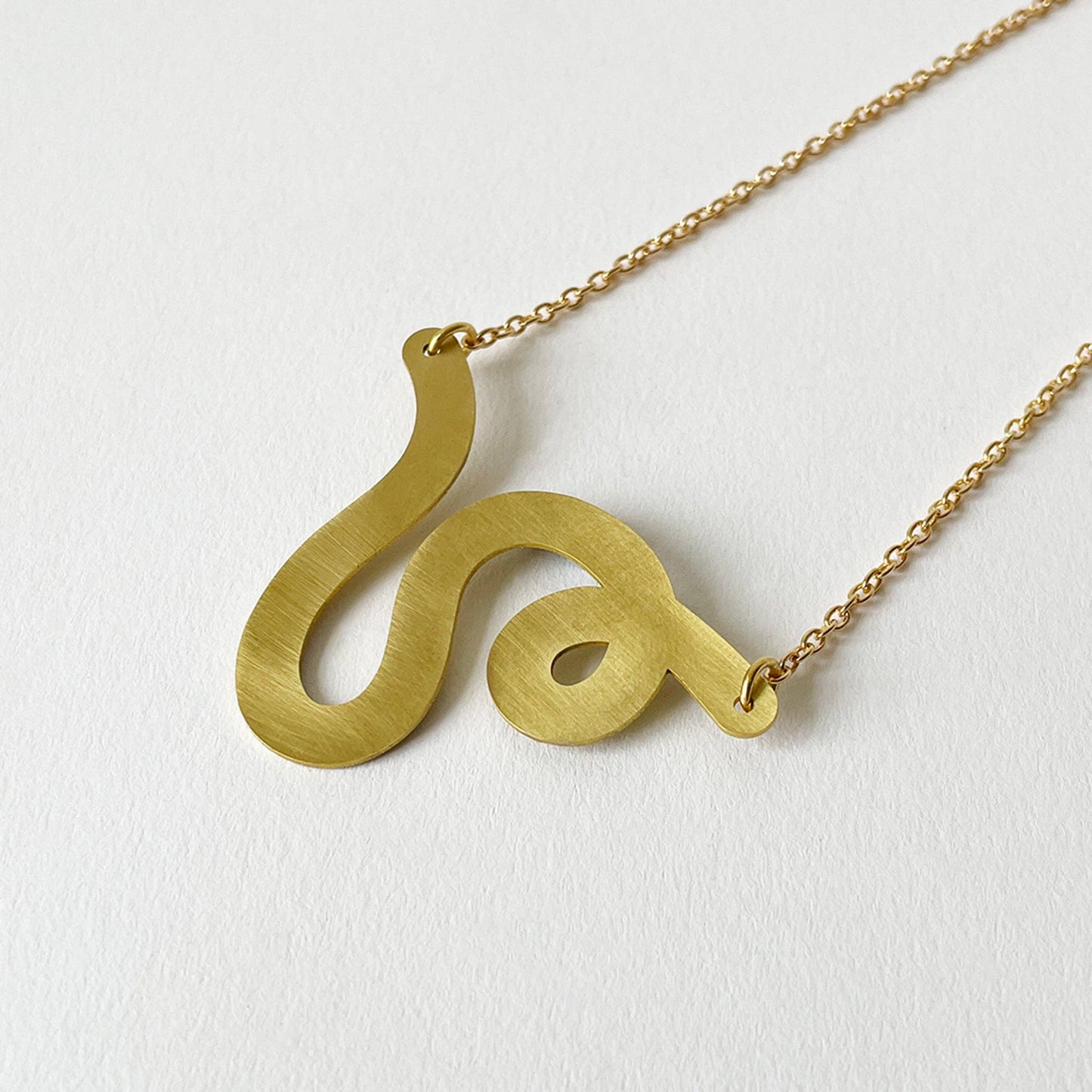 Tom Pigeon - Brass Rope Necklace