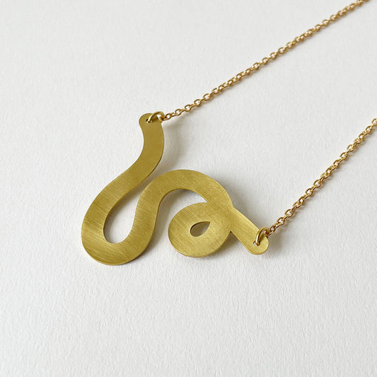 Tom Pigeon - Brass Rope Necklace
