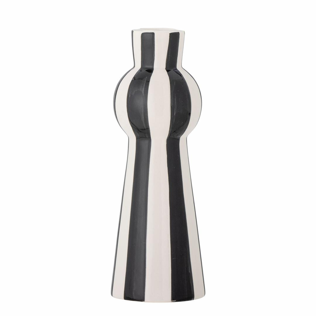 EJA CANDLE HOLDER | BLACK WHITE | STONEWARE |BLOOMINGVILLE