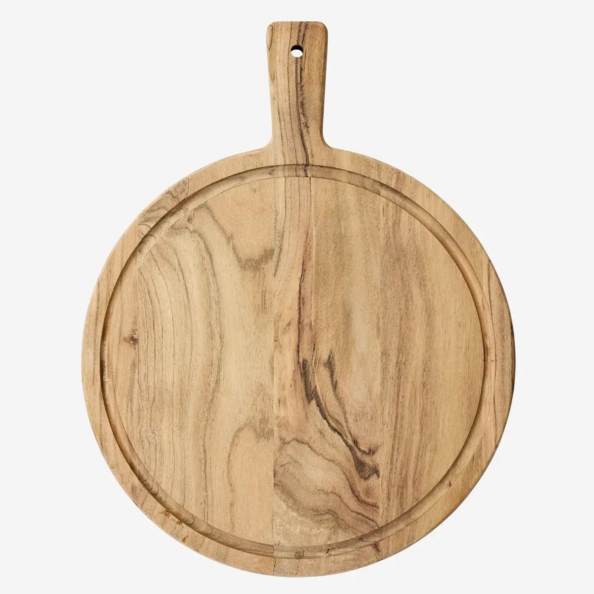 ROUND CHOPPING BOARD WITH JUICELINE | ACACIA WOOD|  STOLTZ