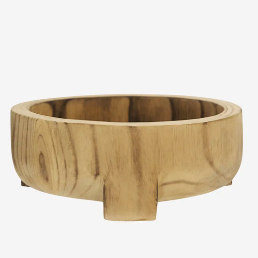WOODEN BOWL | PAULOWNIA WOOD | LARGE | MADAM STOLTZ