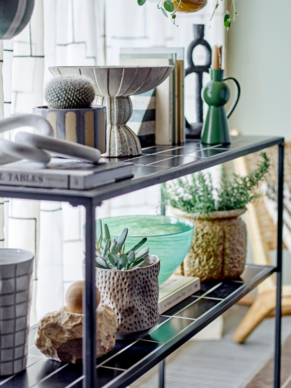 FIJA CANDLE HOLDER | GREEN  | STONEWARE  | BLOOMINGVILLE