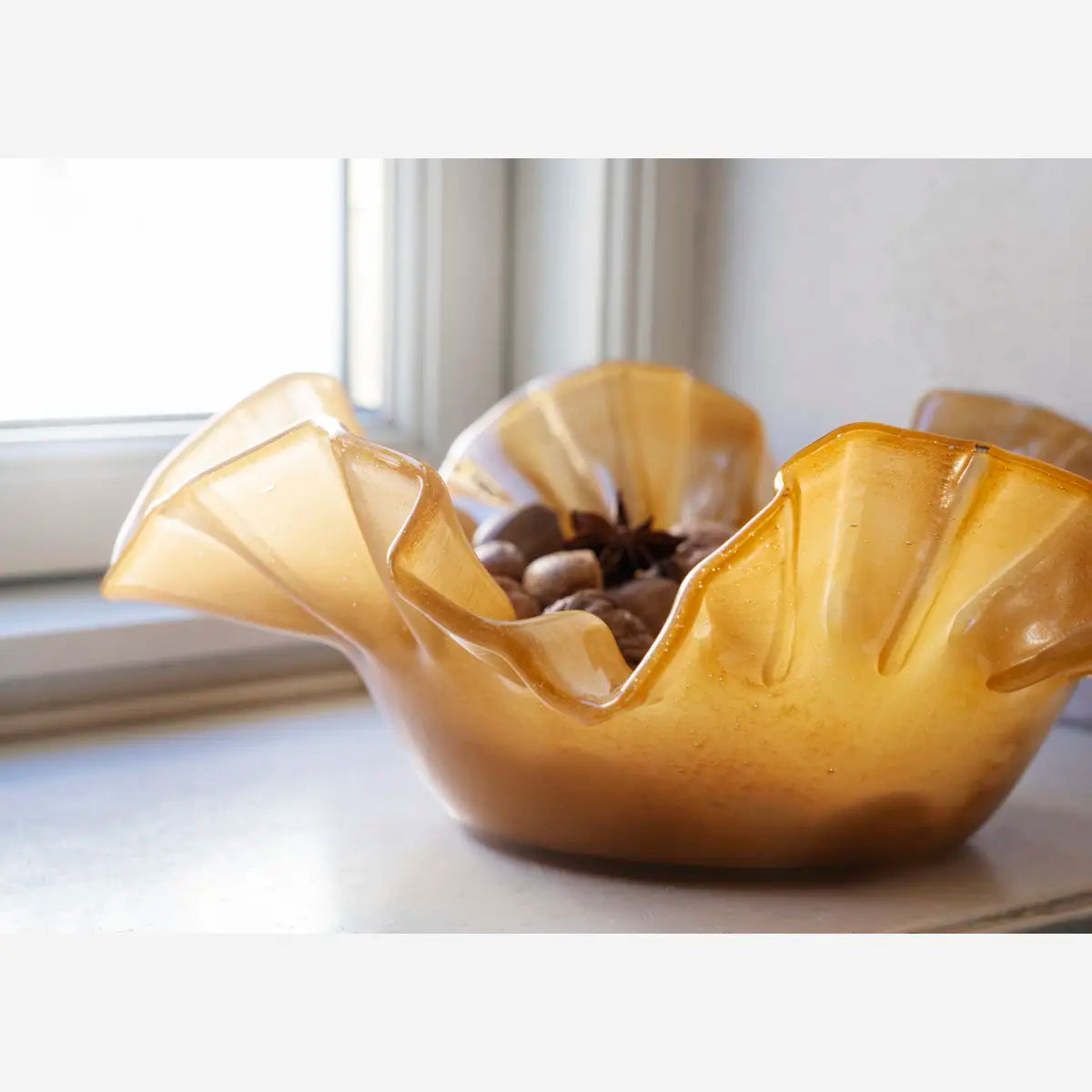 GLASS BOWL | CARAMEL | MADAM STOLTZ