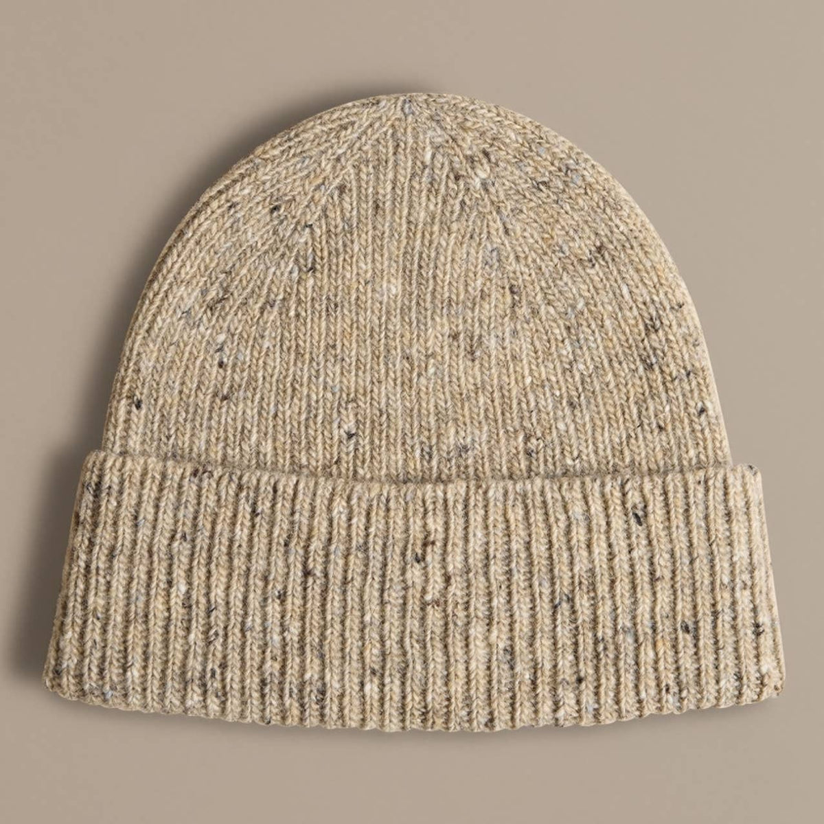 UNISEX DONEGAL BEANIE | OATMEAL | ROVE KNITWEAR