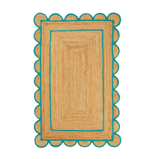 ELISE RUG| JUTE| 120 x 180cm | TURQUOISE