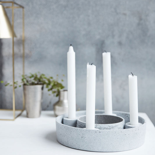 CANDLE STAND | THE RING | MARB GREY | HOUSE DOCTOR