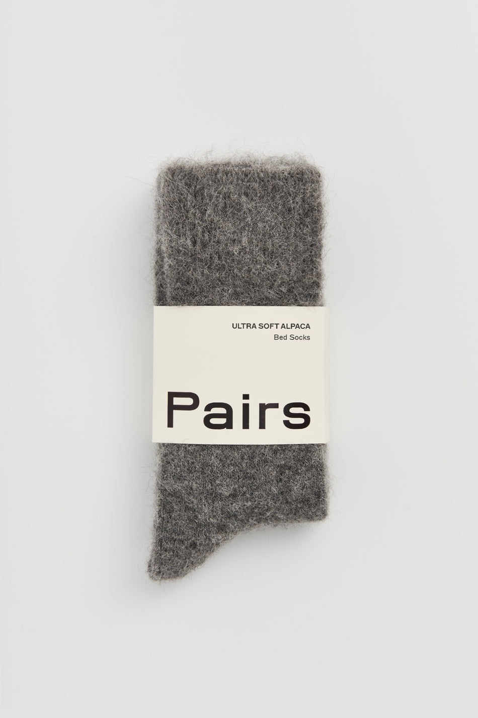 Pairs Socks - Smoke Grey Ultra Soft Alpaca Bed Socks