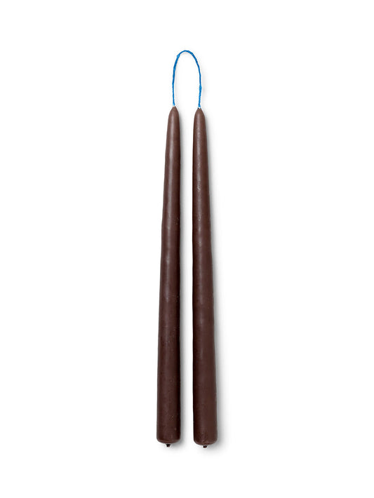 DIPPED CANDLES | CHOCOLATE | SET OF 2 |